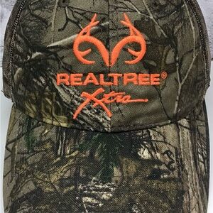 Realtree Xtra Camo Hat Blaze Orange Logo - Men